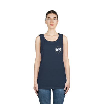 TCB- "Race" unisex cotton tank top