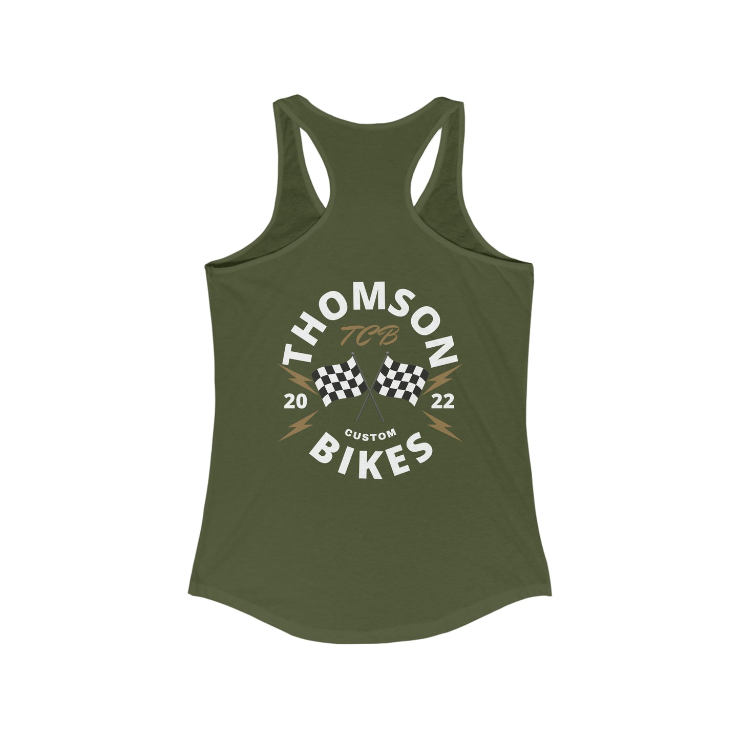 TCB- "Race" Women's Racerback Tank